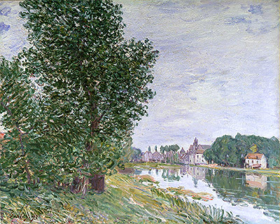 At Moret-sur-Loing, 1892 | Alfred Sisley | Giclée Leinwand Kunstdruck