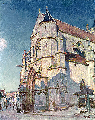Die Kirche von Moret, 1894 | Alfred Sisley