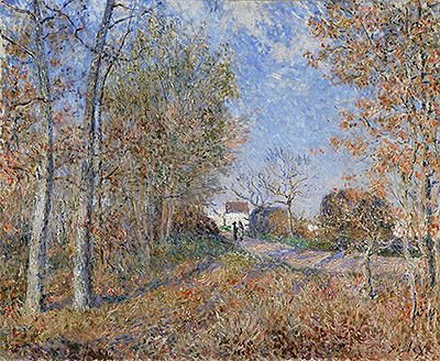 Road at the Forest Fringe (Forest of Fontainebleau near Moret-sur-Loing), 1883 | Alfred Sisley | Giclée Canvas Print