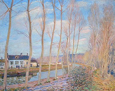 The Canal at Loing, 1892 | Alfred Sisley | Giclée Canvas Print