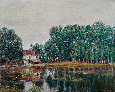 Die Ufer des Kanals bei Moret-sur-Loing, 1892 | Alfred Sisley