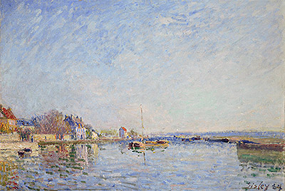Canal du Loing, 1884 | Alfred Sisley