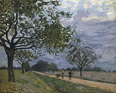 Die Straße von Versailles nach Louveciennes, c.1879 | Alfred Sisley