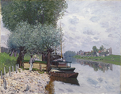 The Seine at Bougival, 1872 | Alfred Sisley | Giclée Leinwand Kunstdruck