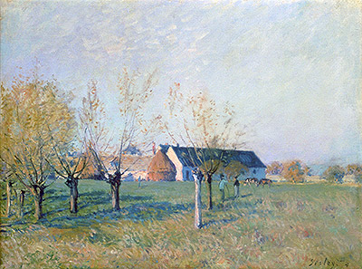 The Farm, 1874 | Alfred Sisley | Giclée Leinwand Kunstdruck