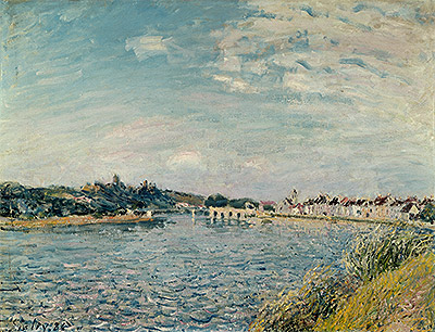 Landscape at Saint-Mammes, 1888 | Alfred Sisley | Giclée Leinwand Kunstdruck