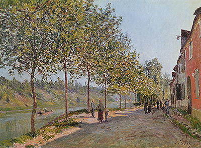 June Morning in Saint-Mammes, 1884 | Alfred Sisley | Giclée Leinwand Kunstdruck