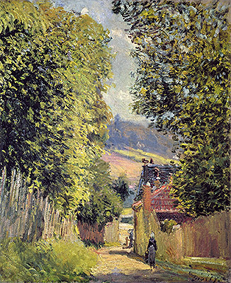 A Road in Louveciennes, 1883 | Alfred Sisley | Giclée Leinwand Kunstdruck