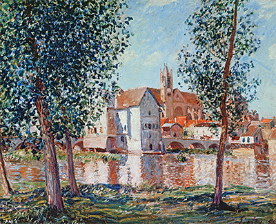 Der Loing bei Moret, Septembermorgen, 1888 | Alfred Sisley