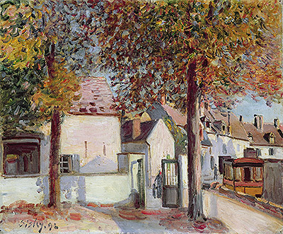 Moret-sur-Loing (Rue de Fossés), 1892 | Alfred Sisley