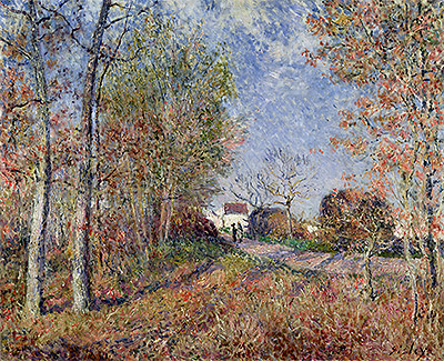 Eine Ecke des Waldes bei Sablons (Straße zu den goldenen Wäldern), 1883 | Alfred Sisley