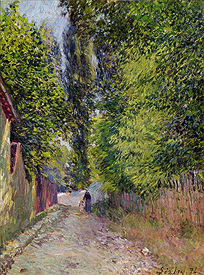 Landscape near Louveciennes, 1876 | Alfred Sisley | Giclée Canvas Print