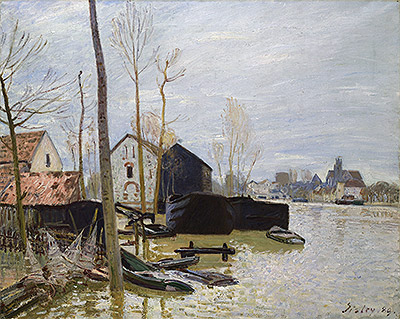 Die Überschwemmungen bei Moret, 1889 | Alfred Sisley