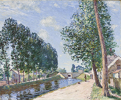 Der Loing-Kanal bei Moret, c.1892 | Alfred Sisley