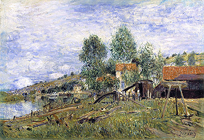 Boatyard at Saint-Mammes, 1886 | Alfred Sisley