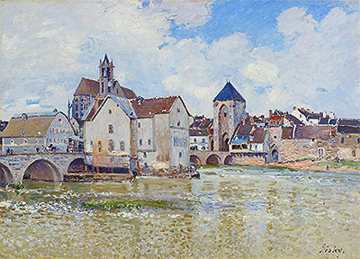 The Bridge at Moret, 1888 | Alfred Sisley | Giclée Canvas Print