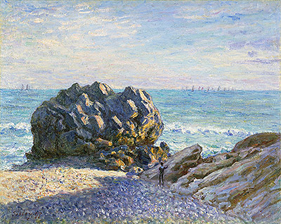 Storr Rock, Lady's Cove, Evening, 1897 | Alfred Sisley | Giclée Leinwand Kunstdruck