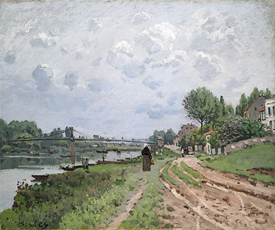 The Bridge at Villeneuve-La-Garenne, 1872 | Alfred Sisley | Giclée Canvas Print