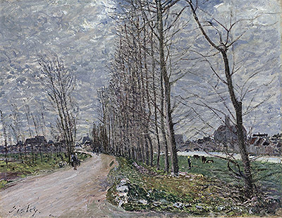 View of Moret-sur-Loing, 1890 | Alfred Sisley | Giclée Leinwand Kunstdruck