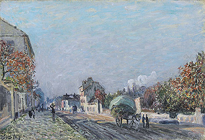 A Street in Marly, undated | Alfred Sisley | Giclée Canvas Print