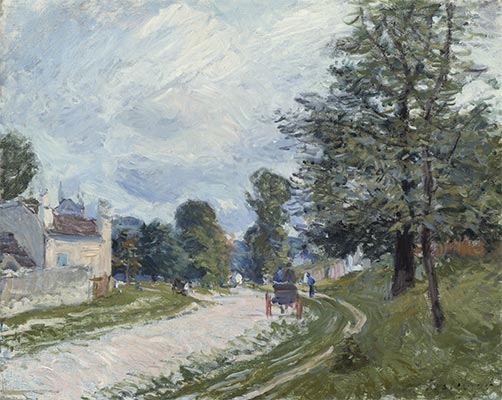 Alfred Sisley | A Turn in the Road, 1873 | Giclée Canvas Print