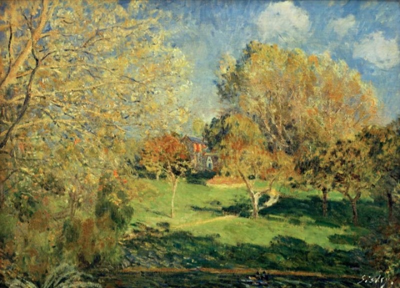 The Hoschede Garden, 1881 | Alfred Sisley | Giclée Canvas Print