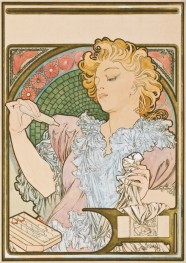 Study for the Lance Perfume 'Rodo' Poster, 1896 | Alphonse Mucha