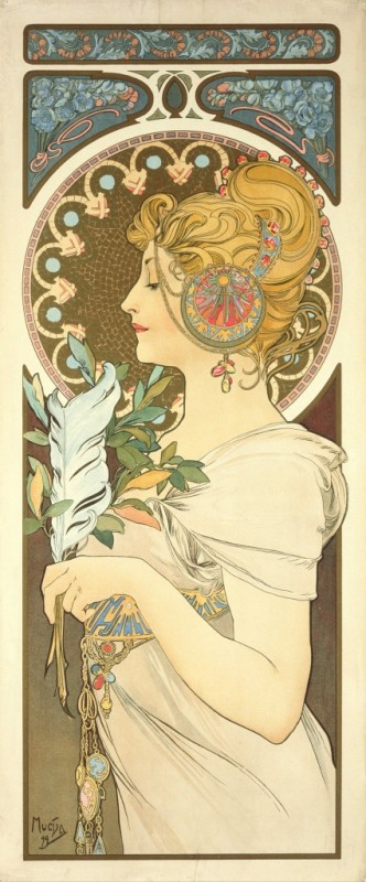 The Pen, 1899 | Alphonse Mucha | Giclée Paper Art Print
