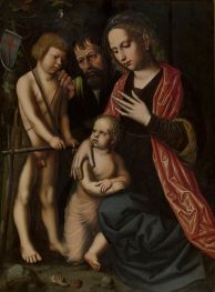 Holy Family with John the Baptist, 1527 by Ambrosius Benson | Giclée Canvas Print