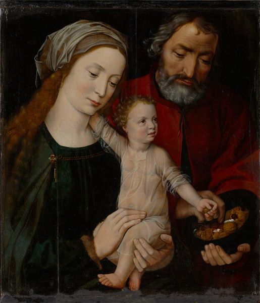 Heilige familie, c.1525/30 | Ambrosius Benson | Giclée Leinwand Kunstdruck