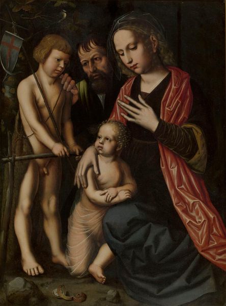 Holy Family with John the Baptist, 1527 | Ambrosius Benson | Giclée Canvas Print