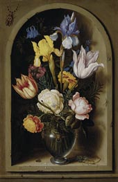 Bouquet of Flowers in a Niche | Ambrosius Bosschaert | Painting Reproduction