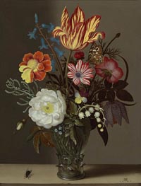 Still Life of Flowers in a Glass Roemer, undated by Ambrosius Bosschaert | Canvas Print