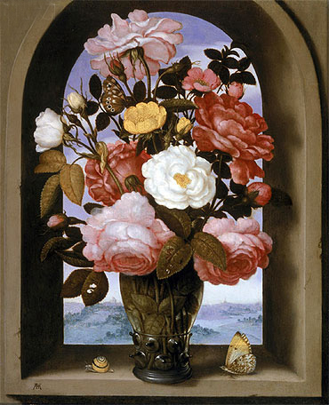 Rosen in einem Berkemeijer-Glas, n.d. | Ambrosius Bosschaert