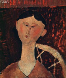 Porträt von Frau Hastings, 1915 von Modigliani | Leinwand Kunstdruck