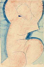 Karyatide, c.1913 von Modigliani | Papier-Kunstdruck
