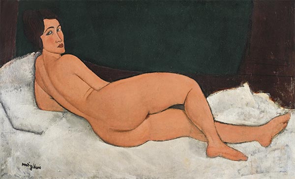 Liegender Akt, 1917 von Modigliani | Leinwand Kunstdruck