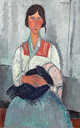 Gypsy Woman with Baby | Modigliani | Painting Reproduction