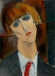 Madame Kisling, c.1917 von Modigliani | Leinwand Kunstdruck