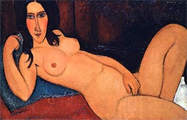 Modigliani | Reclining Nude with Loose Hair | Giclée Canvas Print