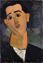 Juan Gris, 1915 von Modigliani | Leinwand Kunstdruck
