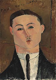 Paul Guillaume, 1916 von Modigliani | Leinwand Kunstdruck