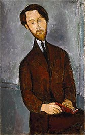 Léopold Zborowski, c.1916 von Modigliani | Leinwand Kunstdruck
