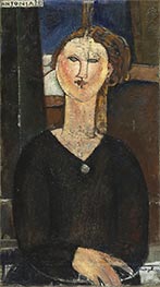 Antonia, c.1915 von Modigliani | Leinwand Kunstdruck