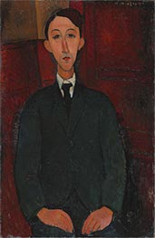 Porträt des Malers Manuel Humbert, 1916 von Modigliani | Leinwand Kunstdruck