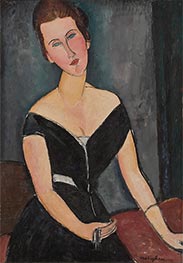 Madame G. van Muyden, c.1916/17 von Modigliani | Leinwand Kunstdruck