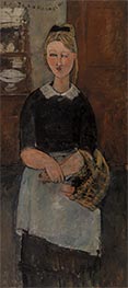 Die hübsche Hausfrau, 1915 von Modigliani | Leinwand Kunstdruck