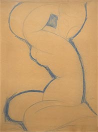 Cariatide, 1912 von Modigliani | Kunstdruck