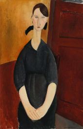 Paulette Jourdain, c.1918/19 von Modigliani | Leinwand Kunstdruck