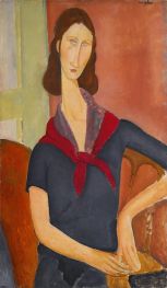 Jeanne Hébuterne with Scarf | Modigliani | Painting Reproduction
